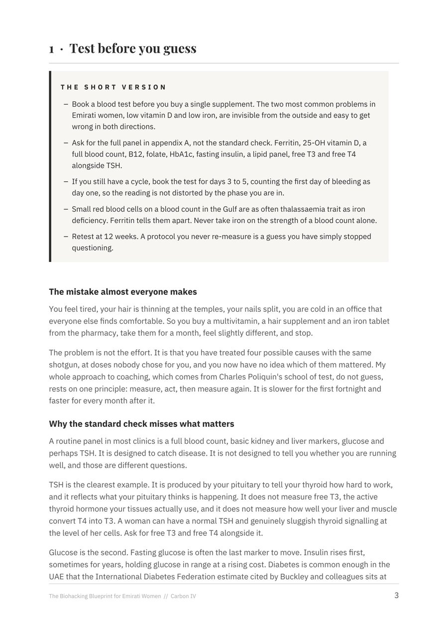 Sample chapter: Test before you guess, the short version summary box