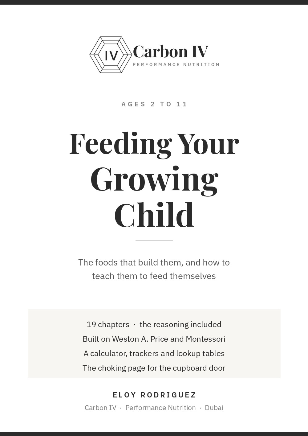 Feeding Your Growing Child cover